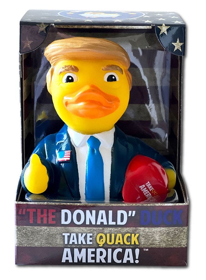 CelebriDucks CelebriDucks - The Donald Trump Duck - Floating Rubber Ducks - Collectible Bath Toy Gift for Kids & Adults of All Ages - Image 2