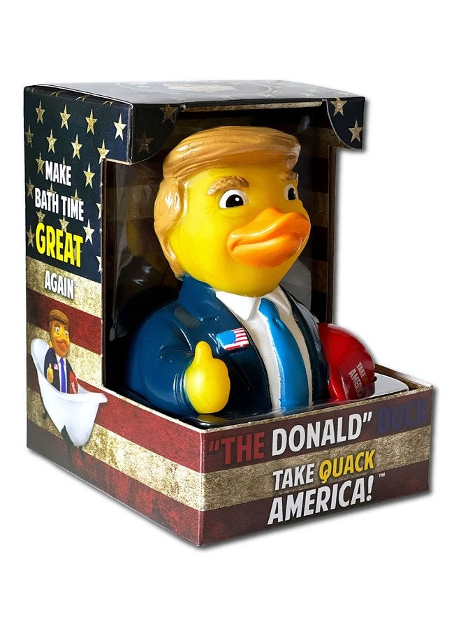 CelebriDucks CelebriDucks - The Donald Trump Duck - Floating Rubber Ducks - Collectible Bath Toy Gift for Kids & Adults of All Ages - Image 1