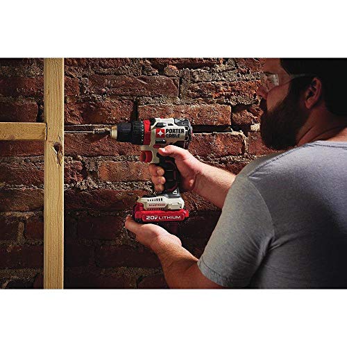 PORTER CABLE PORTER-CABLE 20V MAX Cordless Drill Driver Kit with 2 Batteries and Charger, 1/2 Inch (PCCK607LB) - Image 4