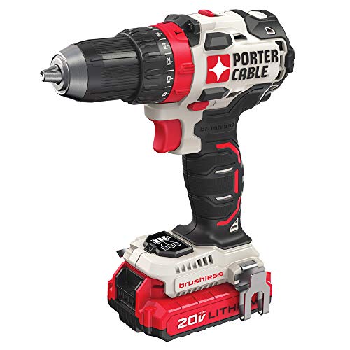 PORTER CABLE PORTER-CABLE 20V MAX Cordless Drill Driver Kit with 2 Batteries and Charger, 1/2 Inch (PCCK607LB) - Image 1