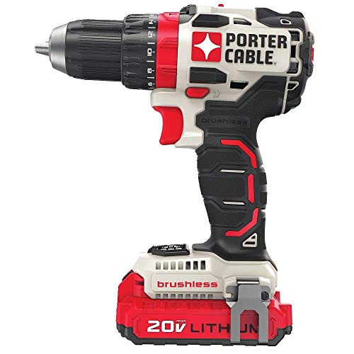 PORTER CABLE PORTER-CABLE 20V MAX Cordless Drill Driver Kit with 2 Batteries and Charger, 1/2 Inch (PCCK607LB) - Image 2