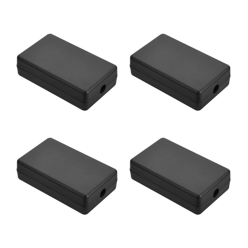 Heyiarbeit ABS Plastic Dustproof Junction Box Junction Project Box Enclosure Circuit Board Small Box 236x142x067LxWxH for Electronic Projects Black 4pcs