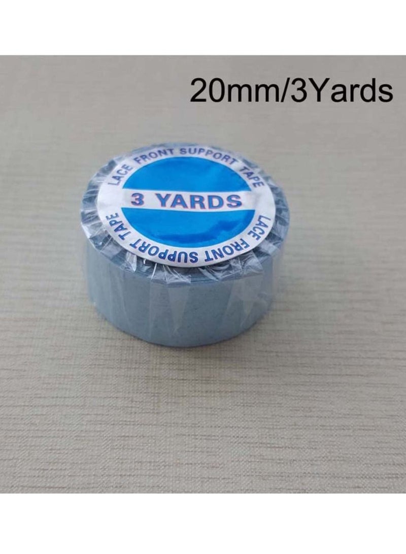 Estelle Lace Front Support Tape Roll Strong Adhesive Double Sided Blue Tape for Skin Weft Hair Toupees and Wigs Water-Proof 3 Yards 20mm - Image 2