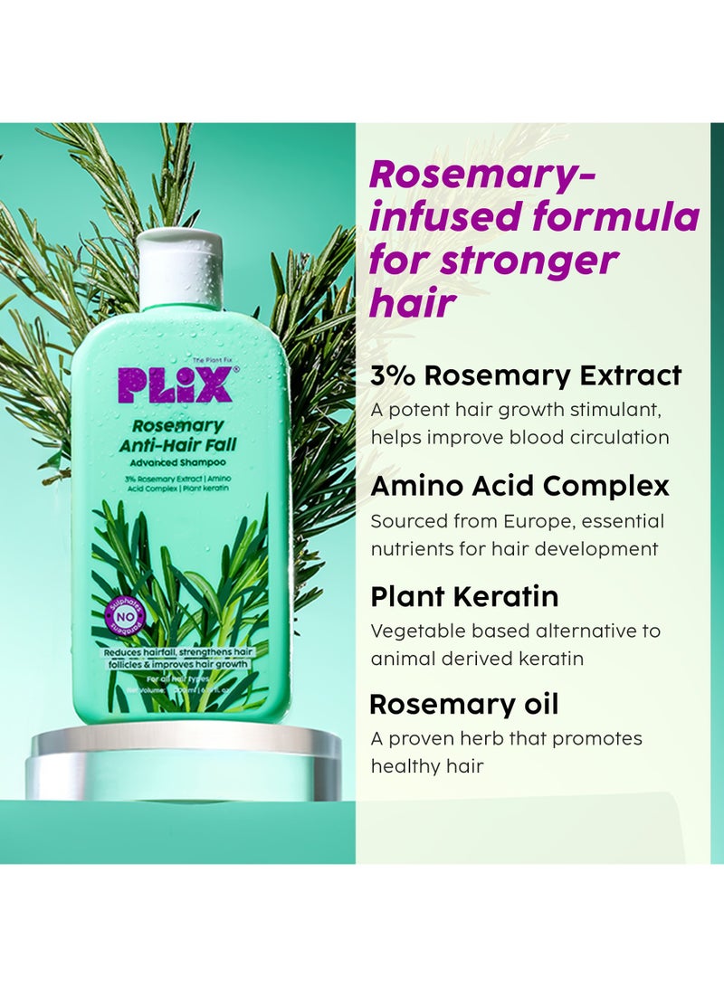 Anti Hairfall Regime - Advanced Shampoo Conditioner with Rosemary Extract, Ceramides And Plant Keratin Reduces Hair Fall Strengthens Hair - For Men & Women