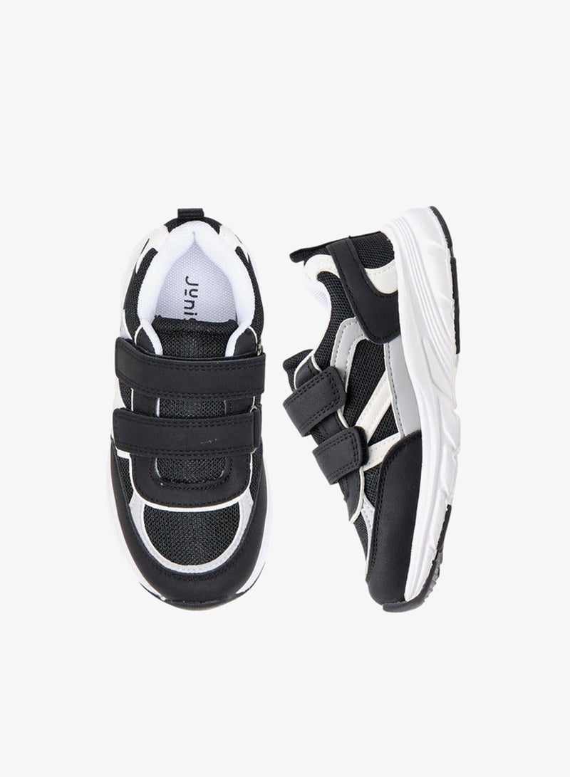 جونيورز سنيكرز أولاد بنعل خارجي بنقوش مع إغلاق بشريط لاصق - Image 3