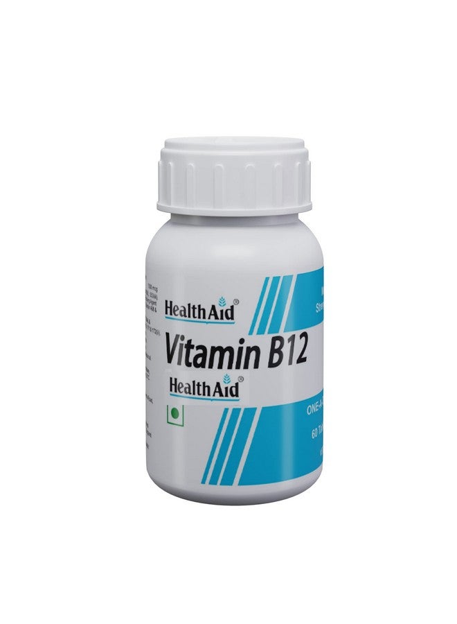 Health Aid HealthAid Vitamin B12 Supplement for Men & Women | helps reduce fatigue and helps improve blood circulation| Supports overall well-being - 60 Vegetarian Tablets - Image 4