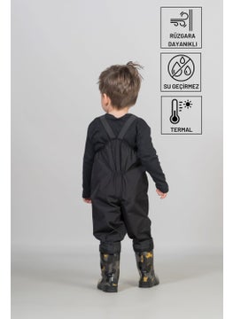 Belkızın Atölyesi Black Thermal Overalls with Straps  - Image 2