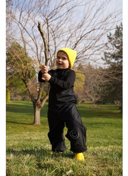 Belkızın Atölyesi Black Thermal Overalls with Straps  - Image 3