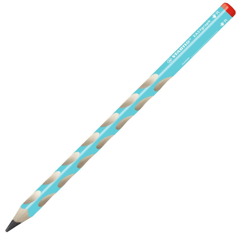 STABILO 315 mm HB Ergonomic Graphite Wooden Pencil Right Handed Easygraph Pack of 2 Blue - Image 2