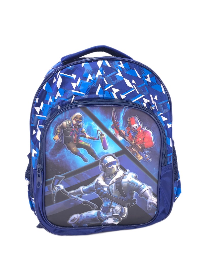 i-kola Pvc Premium Toddler Backpack which Includes character Bag luggage with Lunch Bag, and pencil Case personalized backpack For girls (14 Inches) (DARK BLUE) - Image 3