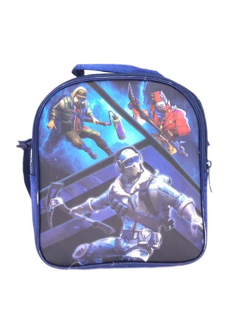 i-kola Pvc Premium Toddler Backpack which Includes character Bag luggage with Lunch Bag, and pencil Case personalized backpack For girls (14 Inches) (DARK BLUE) - Image 4