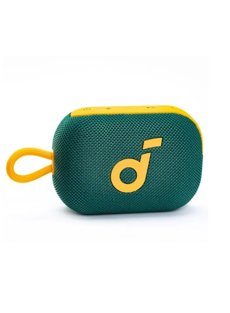 Soundcore Select 4 Go Bluetooth Speaker by Anker, Portable, Up to 20 H Playtime, IP67 Waterproof and Dustproof, Floatable, Powerful Sound, Ideal for Indoors and Outdoors - Limited Edition Green & Gold