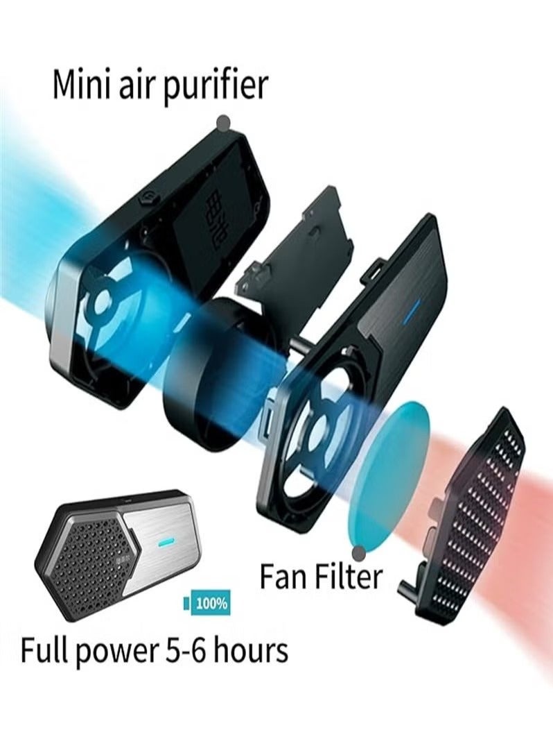 general Personal wearable mask air purifier, portable mini air purifier, suitable for sports, cycling, running and other outdoor sports - Image 2