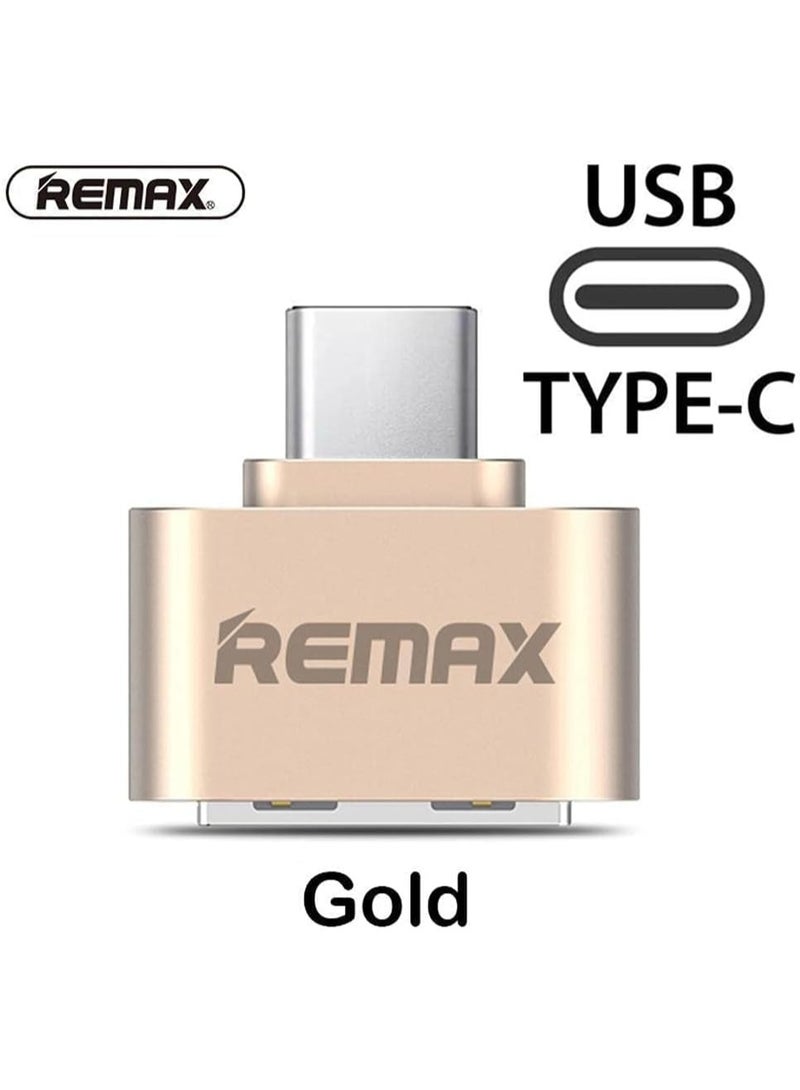 ريماكس كابل USB نوع سي او تو جي من ريماكس - ذهبي - Image 5