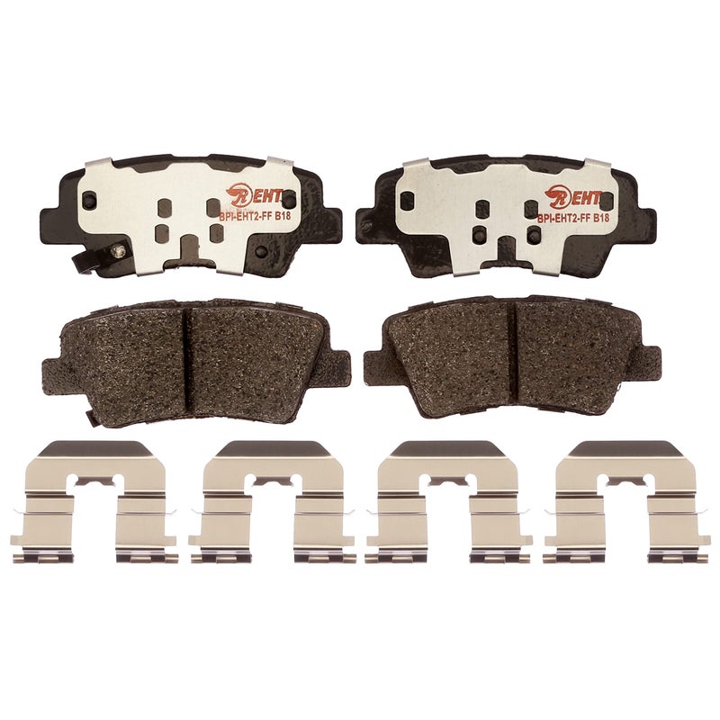 Raybestos Element3 EHTTM Replacement Rear Ceramic Brake Pad Set for Select 20122017 Hyundai Azera 20112015 Hyundai Sonata  20112016 Kia Optima Model Years EHT1445H
