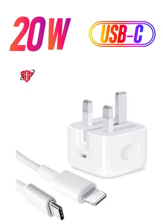 MFi Certified‘ iPhone 20W Charger Plug and 2M USB C to Lightning Cable PD Fast Charger USB C Plug Data Lead Compatible with iPhone 14/14 Plus/14 Pro/14 Pro Max/13/12/11/11 Pro/XS Max/XR/X/8/7/iPad - pzsku/Z6467842ED7BCCECB0000Z/45/_/1738266847/e0ed6410-d4fd-4d14-9bb5-9a175b5b2320