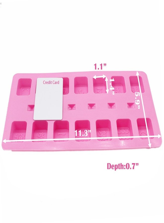 X-Haibei Chinese Mahjong Dice Chocolate Ice Cube Soap Candy Mold Silicone Cake Decor - Image 3