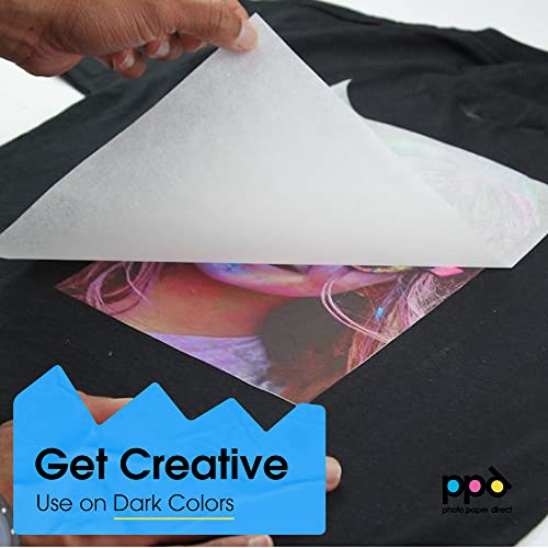 PPD 20 Sheets 8.5x11 - Inkjet Iron-on Heat Transfer Paper for Black & Dark Fabric and T-Shirts - Premium - PPD-4-20 - Image 3