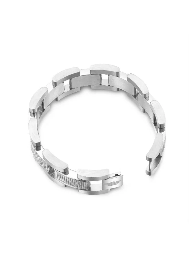 POLICE Urban Texture Silver Bracelet Large Men