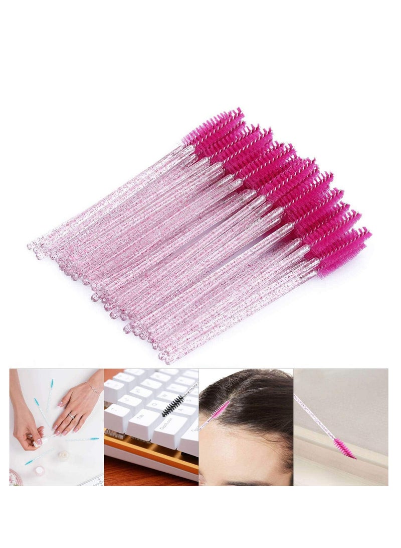 150 Disposable Mascara Wands Eyelash Brush Spoolies for Eye Lash Extension, Eyebrow and Makeup Crystal - Image 3