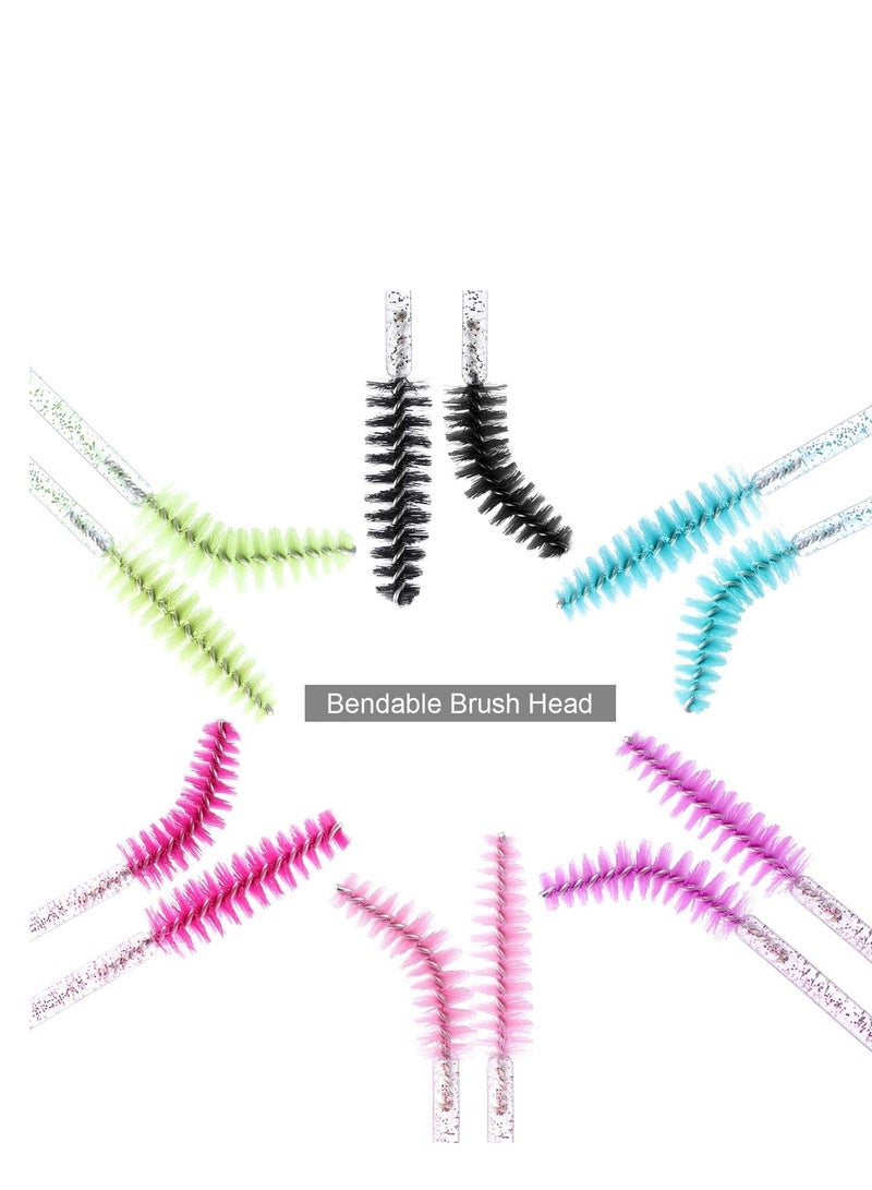 150 Disposable Mascara Wands Eyelash Brush Spoolies for Eye Lash Extension, Eyebrow and Makeup Crystal - Image 4