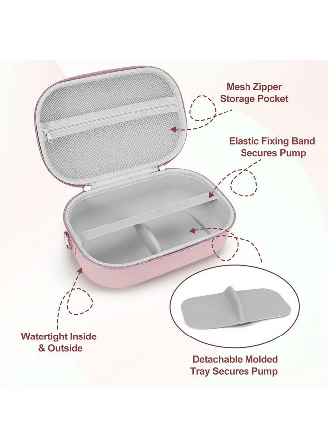 Yewltvep Wearable Breast Pump Bag for Hands-Free Breast Pumps, Hard Breast Pump Case for Momcozy/Willow/eufy/Security/Medela/TSRETE/Bluefair/Nuliie, Storage Bag for Pumping Travel Bag, Diaper Bag, or Handbag - Image 3