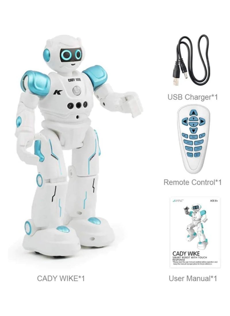 JJRC JJRC R11 CADY WIKE Gesture Sensing Touch Smart RC Robot Toy for Children Toys with Infrared Controller- Blue  - Image 3