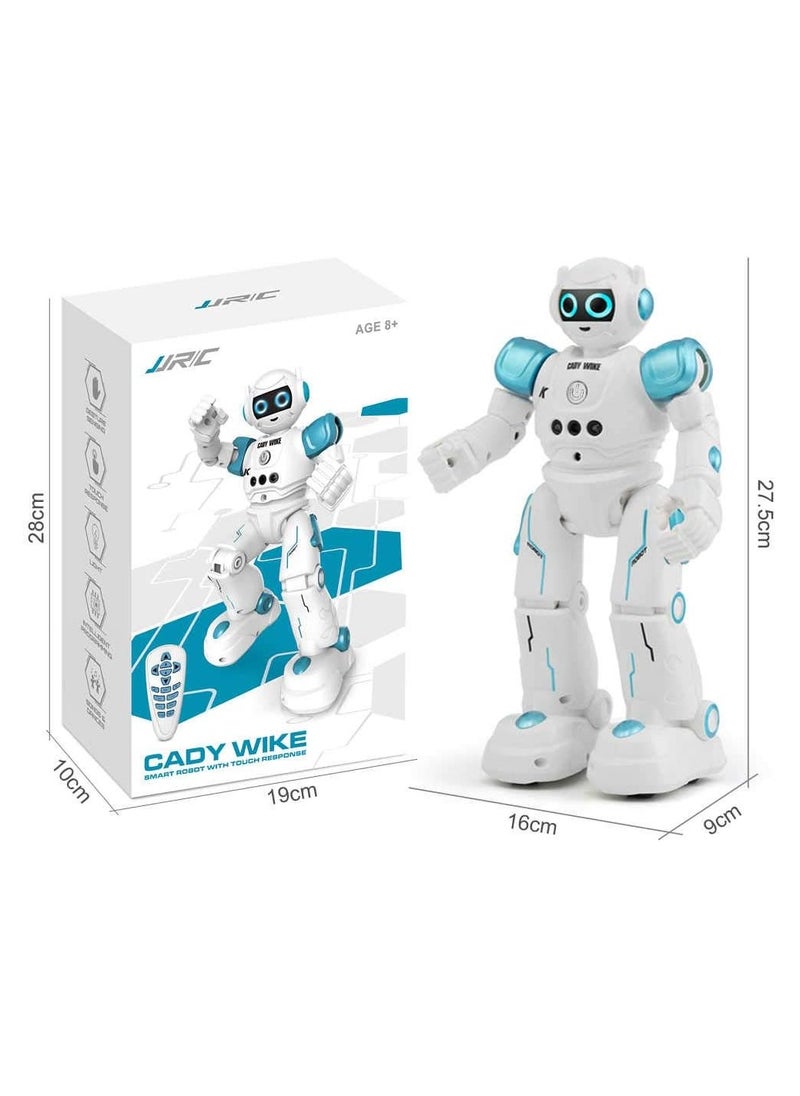 JJRC JJRC R11 CADY WIKE Gesture Sensing Touch Smart RC Robot Toy for Children Toys with Infrared Controller- Blue  - Image 4