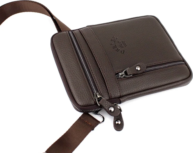 ديرسي كلوب Men's Brown Shoulder Strap Messenger and Shoulder Bag