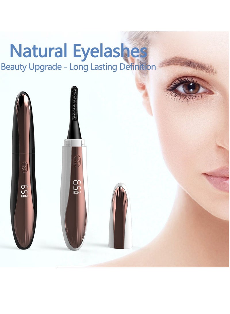 general Heated Eyelash Curlers - Fast Heat up Within 10s - 24 Hours Long Lasting - Rechargeable Electric Eyelash Curler with Type-C Thermal Eyelash Curler Makeup Tools Electric Heated Eyelash Curlers,Rapid He - Image 2