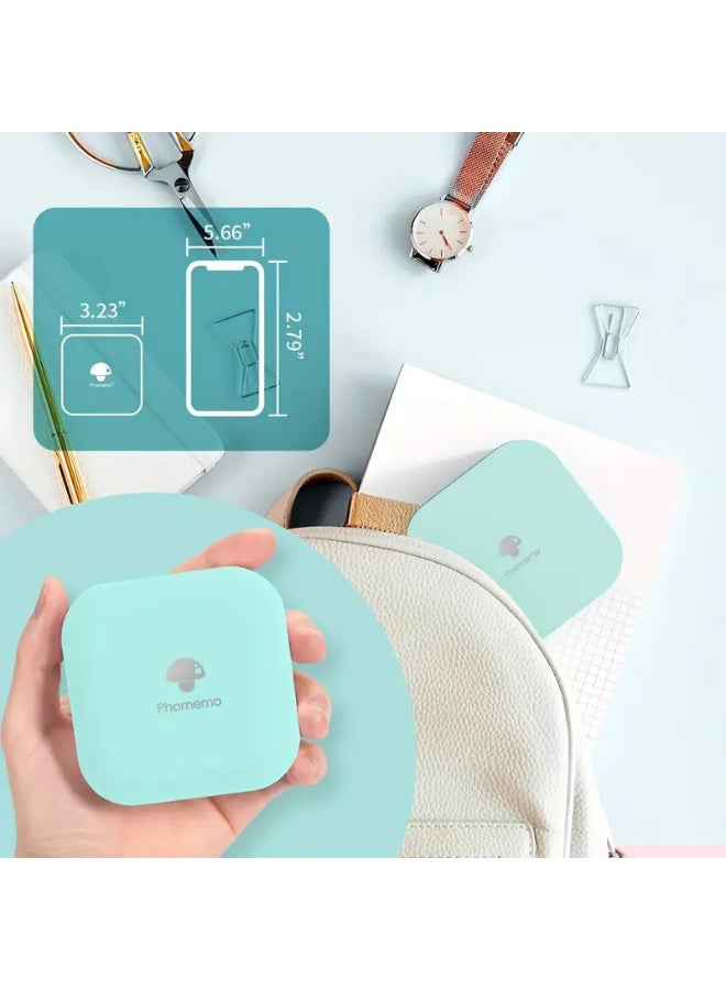 phomemo Mini Wireless Thermal Label Maker with Tape - Portable Light Blue Labeler, Multiple Templates, Fonts & Icons for Phone Cases, Home, Kitchen, Office Organization (Battery-Powered, No Battery Included), Kitchen Labeling, Creative Customization, Batteryoperated Device - Image 5