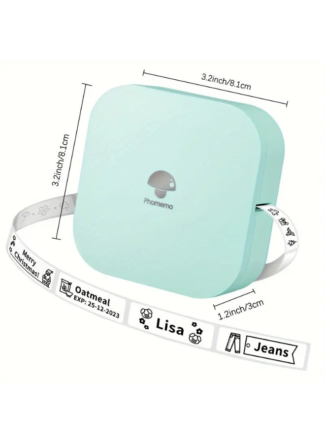 phomemo Mini Wireless Thermal Label Maker with Tape - Portable Light Blue Labeler, Multiple Templates, Fonts & Icons for Phone Cases, Home, Kitchen, Office Organization (Battery-Powered, No Battery Included), Kitchen Labeling, Creative Customization, Batteryoperated Device - Image 4