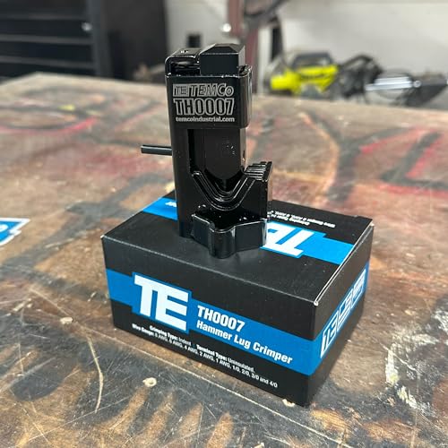 TEMCo Industrial TEMCo Hammer Lug Crimper Tool - Crimps 8 AWG to 4/0 Battery & Welding Cables (Workbench-Mountable) - Image 4