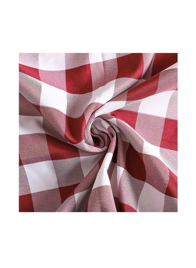 Anna Country Style Grid Pattern Dust-Proof Fabric Tablecloth for Dining Table - Image 2