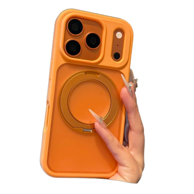 MagSafe Case | Shockproof Cover for iPhone 17 / 17 Air / 17 Pro / 17 Pro Max | Shockproof | Orange | Acrylic - Image 3