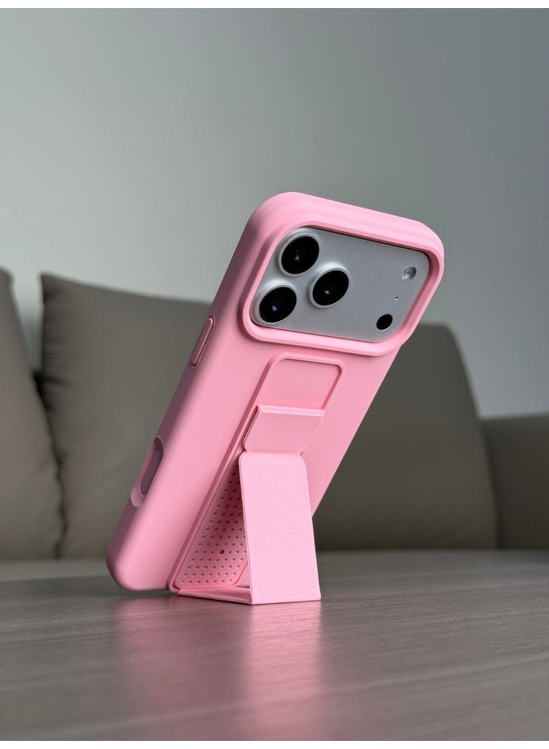 No branded Premium Silicone Kickstand Case – Slim Protective Cover with Foldable Stand for Everyday Use - Image 1