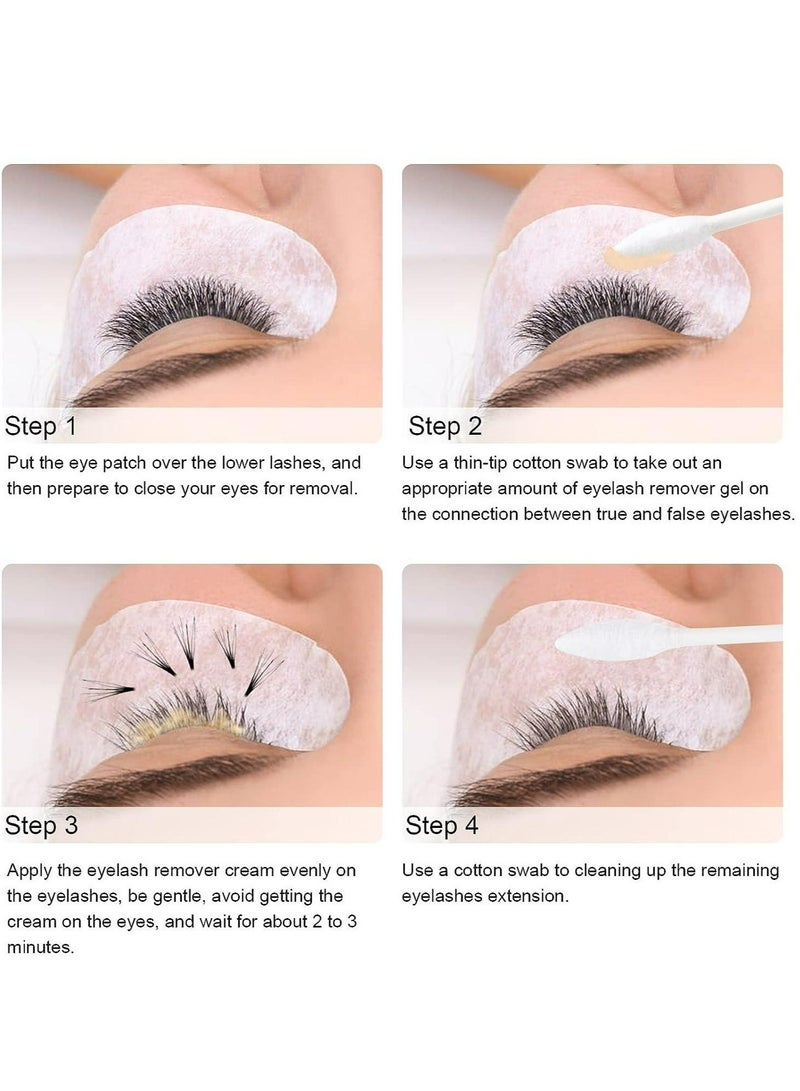 فونميكس كريم مزيل للاصق الرموش، مزيل لتمديد الرموش، مزيل لاصق تمديد الرموش المحمولة، كريم مزيل جل لاصق زراعة الرموش - Image 5