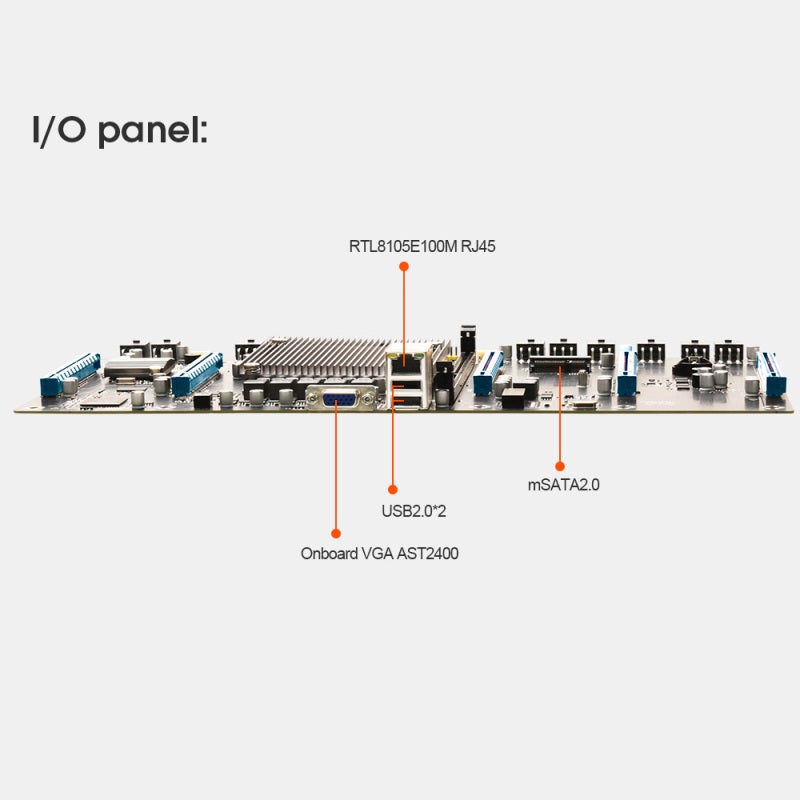 اللوحة الأم 5 فتحات PCI-E 16X تدعم معالج Intel XEON E5-26XX LGA2011 V1/V2 - لوحة رئيسية بمسافة 65 ملم بين بطاقات الرسوميات تحتوي على فتحة DDR3 ECC للتعدين - Image 4
