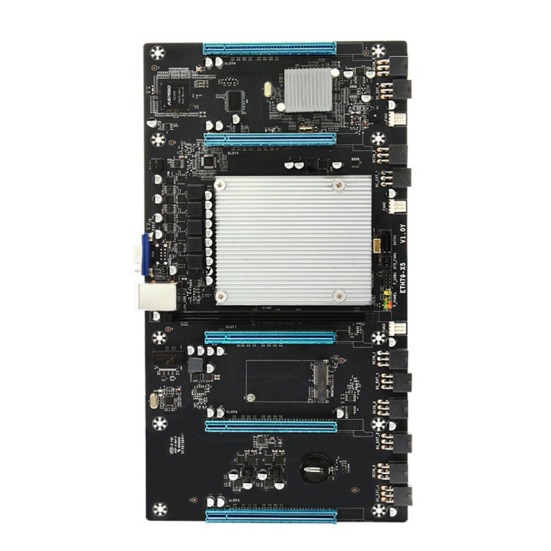 اللوحة الأم 5 فتحات PCI-E 16X تدعم معالج Intel XEON E5-26XX LGA2011 V1/V2 - لوحة رئيسية بمسافة 65 ملم بين بطاقات الرسوميات تحتوي على فتحة DDR3 ECC للتعدين - Image 1
