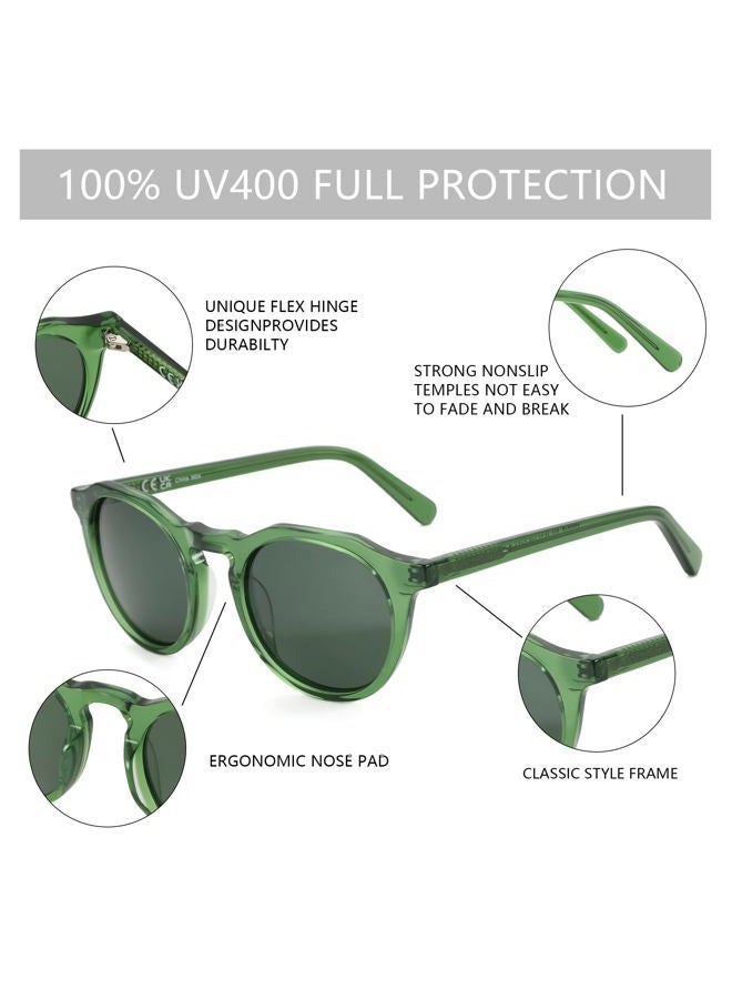 ZENOTTIC Vintage Round Polarized Sunglasses for Men Women UV400 Protection - Image 4