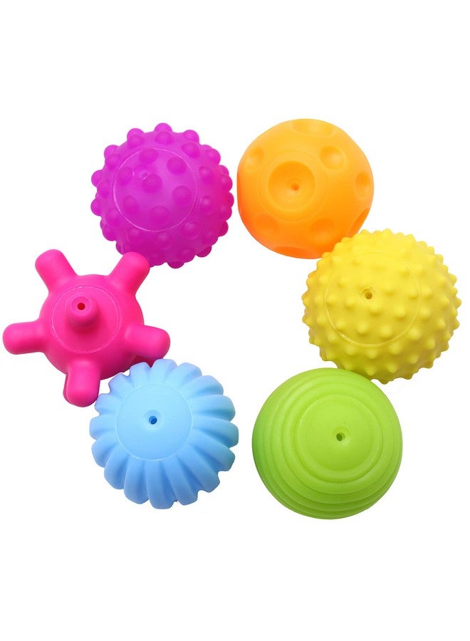 FIVOENDAR 6 Pack Sensory Balls for Kids, Soft & Textured Massage Balls Set Develops Kid's Tactile Senses - Image 2