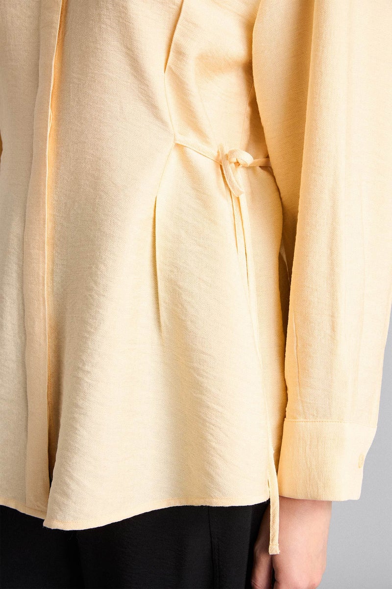 DeFacto Yellow Woman Relax Fit Long Sleeve Tunic Casual - Image 5