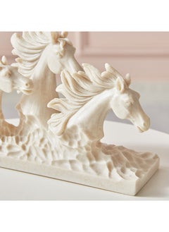 Home Box Luxe Polyresin Light Terracotta Horse Accent 25.5 x 15.5 x 9 cm  - Image 3