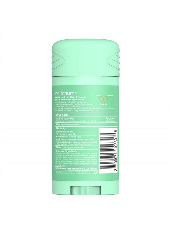 Mitchum Women Stick Solid Antiperspirant Deodorant, Powder Fresh, 2.7 Ounce (Pack of 1) - Image 3