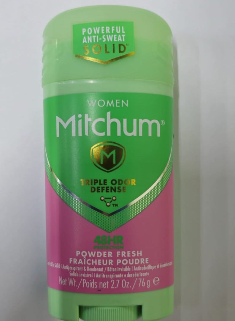 Mitchum Women Stick Solid Antiperspirant Deodorant, Powder Fresh, 2.7 Ounce (Pack of 1) - Image 2