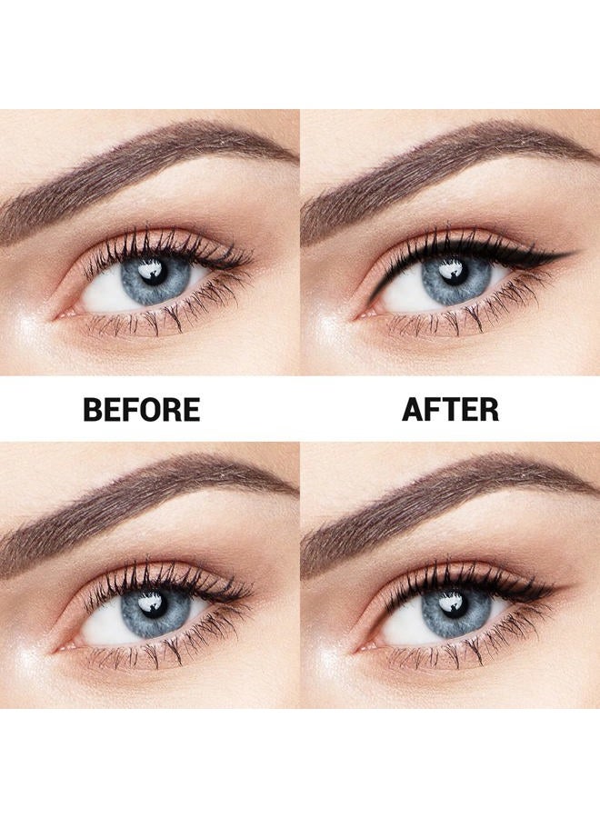 Music Flower Gel Eyeliner, Black and Brown Eyeliner Waterproof Long Lasting Smudge Proof Gel Liner with 2 Brushes, Easy to Apply Eye Makeup 3 g, Pack of 2 - Image 4