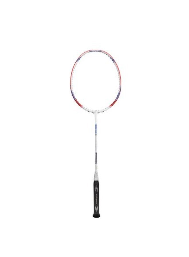 Apacs Feather Weight 500 Badminton Racket, White/Red, 7U – Ultra Lightweight Graphite Frame, Super Fast Swing Speed, High Control & Maneuverability for Training and Match Play - Image 1
