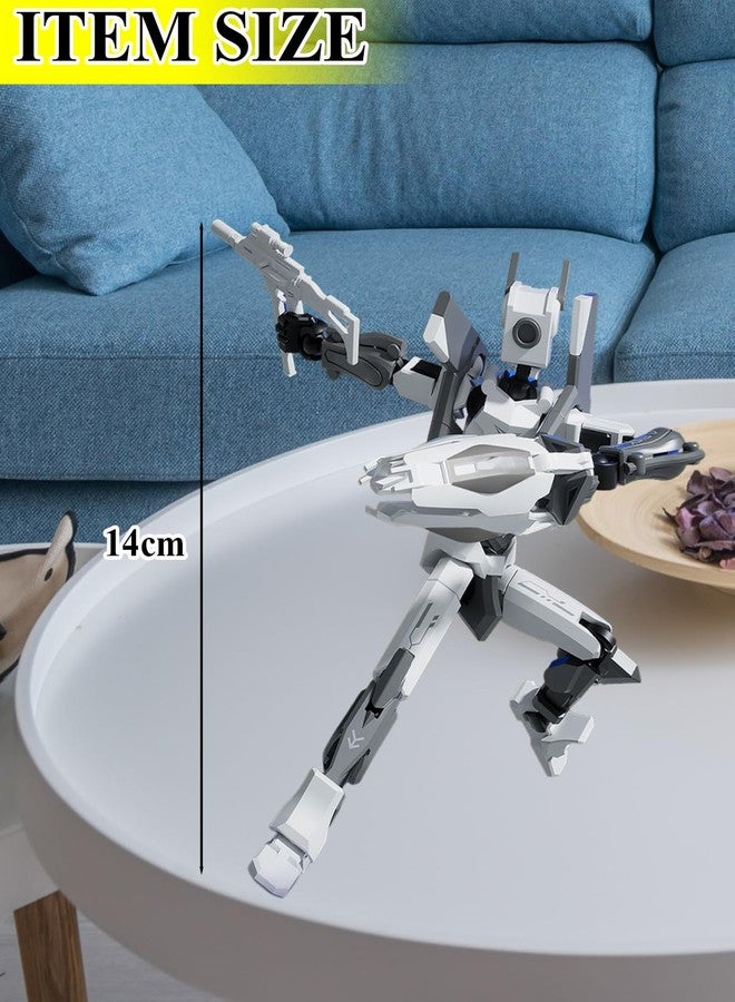 INOCEAN T13 Action Figure, Dummy 13 Action Figure Toy Articulated Movable Robot, Freedom Action Figure with Rotating Bearing Luxury Multi Weapons DIY, for Adult Children Men Collection Decoration - Image 2