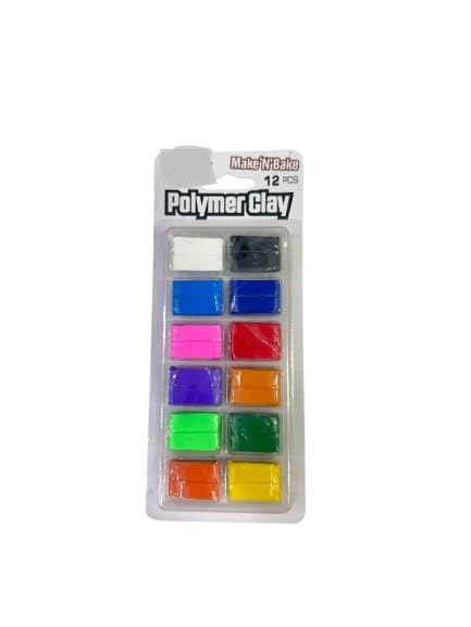 Luoshi LUOSHI 12 Color Polymer Clay Make and Oven Bake Soft Set for Jewellery Earrings Making Sculpting Miniatures DIY Art Non Air Dry Plasticine PVC Material Beginner Professional Baking Adults Kids  - Image 1