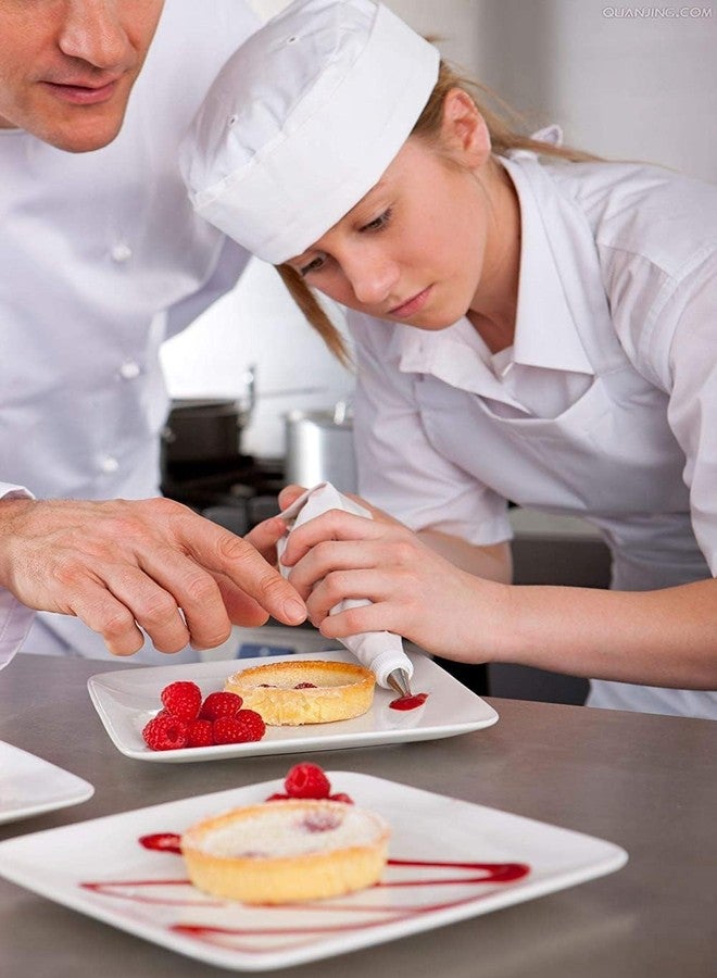 CAKE DECOR مجموعة فوهات تزيين الكيك - 6 رؤوس تزيين من الفولاذ المقاوم للصدأ - وصلة واحدة - كيس تزيين واحد - أدوات معجنات للكب كيك والكيك والبسكويت - مجموعة أدوات خبز منزلية - سهلة التنظيف - قابلة لإعادة الاستخدام - Image 4